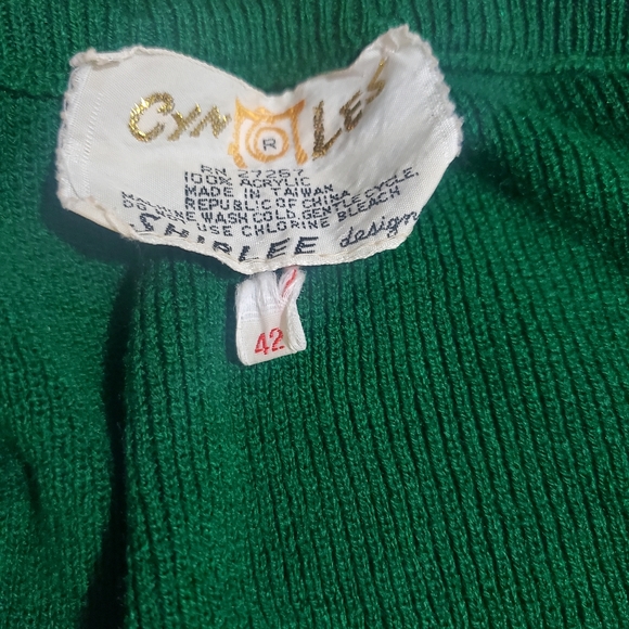 Vintage 1970's CynLes Shirlee Designs Womens Size M /L Owl Sweater Some are Wise - Picture 4 of 6